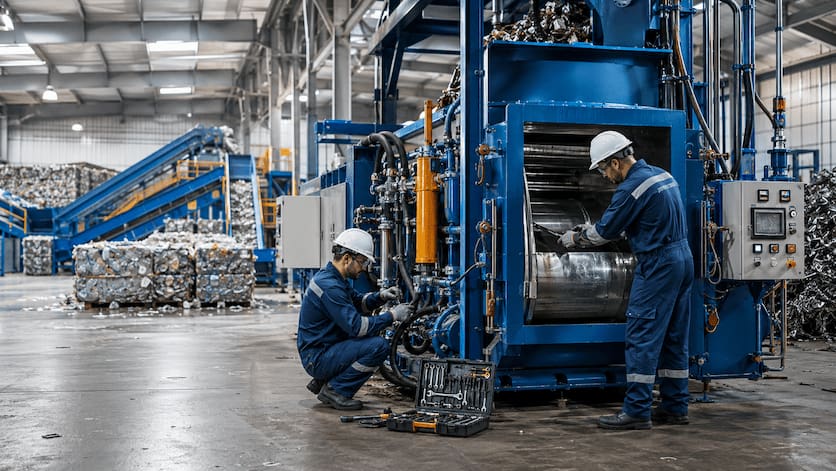 Manutenção de máquinas de reciclagem: quando contratar?
