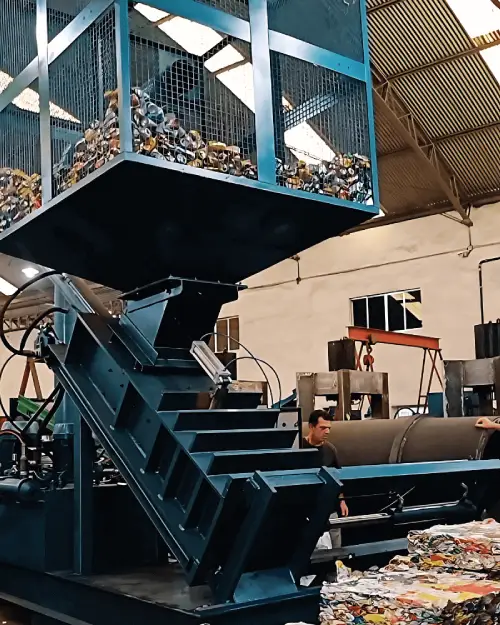 Prensa Automática de Lata de Alumínio
